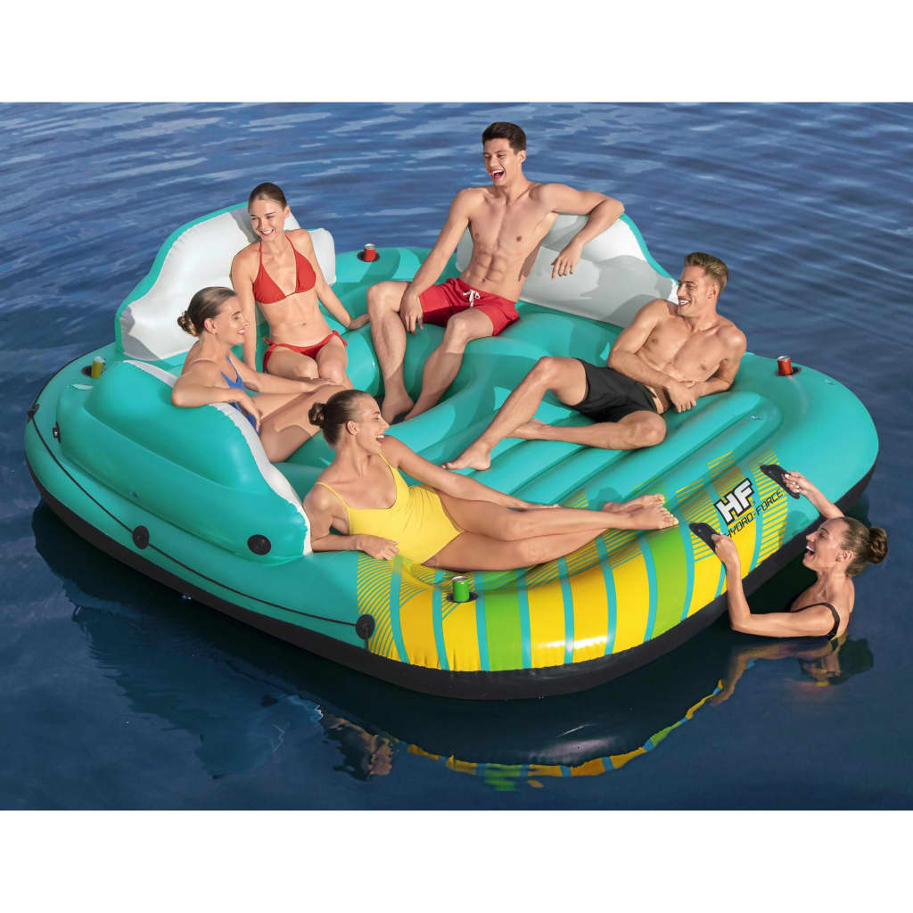 Bestway Colchoneta inflable para 5 personas Sunny Lounge 291x265x83 cm