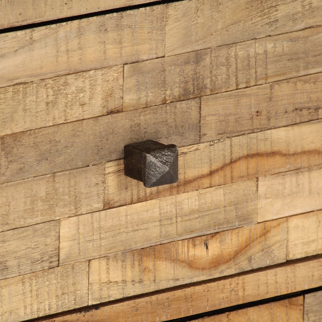 vidaXL Conjunto de aparador de 2 piezas de madera de teca reciclada