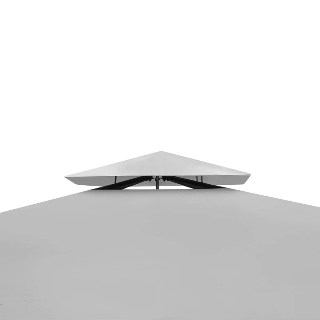 vidaXL Cenador con techo 3x3 m blanco crema
