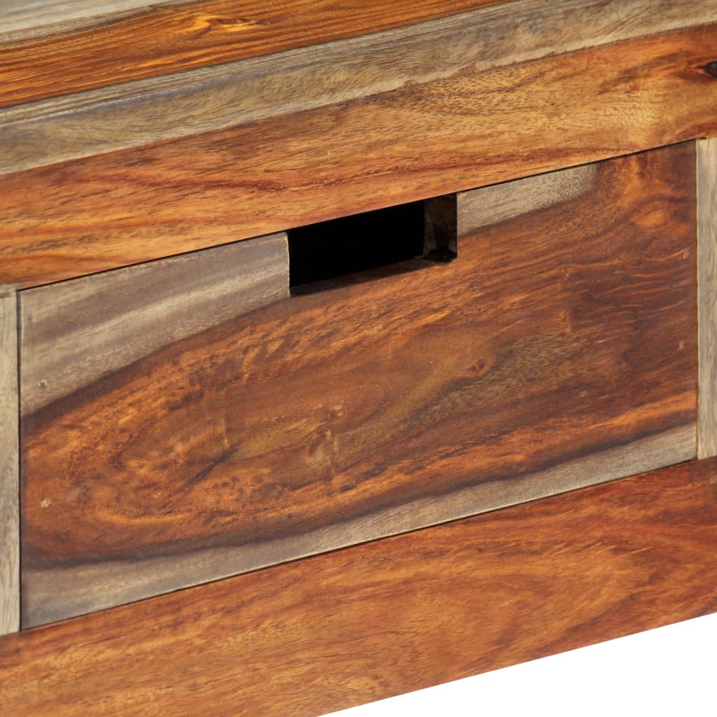 vidaXL Mesa consola con 3 cajones madera maciza sheesham 120x30x75cm