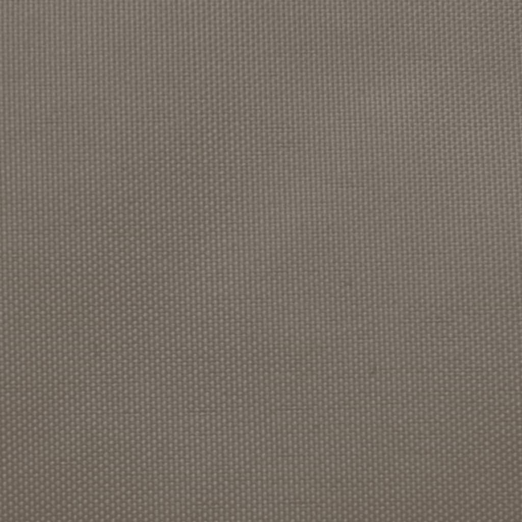 vidaXL Toldo de vela rectangular tela Oxford gris taupe 2x2,5 m