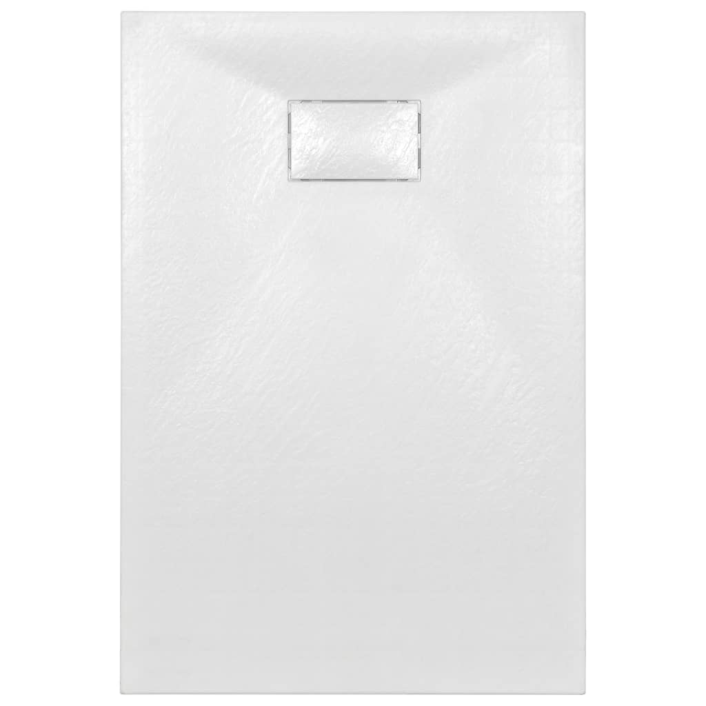 vidaXL Plato de ducha SMC blanco 120x70 cm