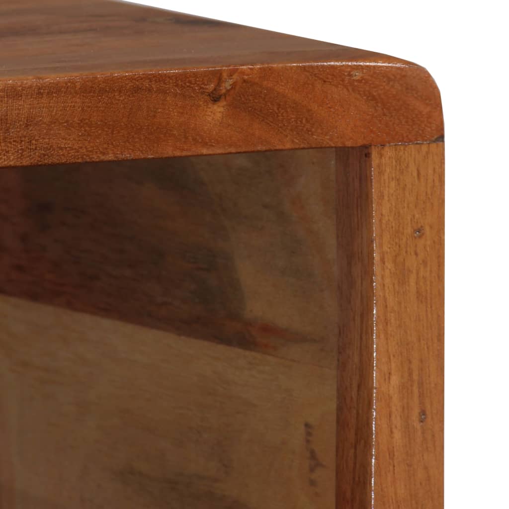 vidaXL Mesa de centro madera maciza de acacia con cajón 100x50x40 cm