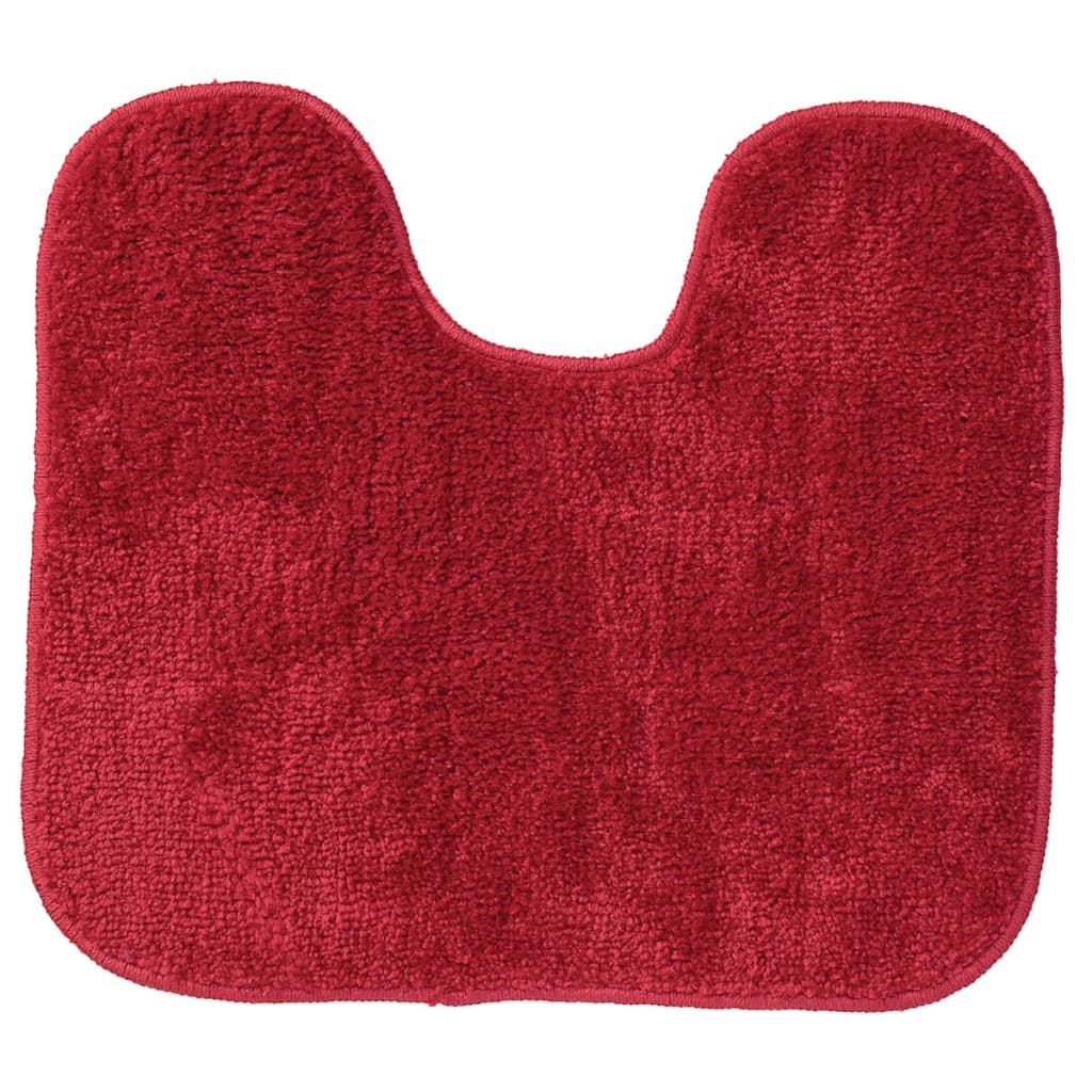 Alfombra de baño con pedestal Doux Sealskin roja 294428459, 45 x 50 cm