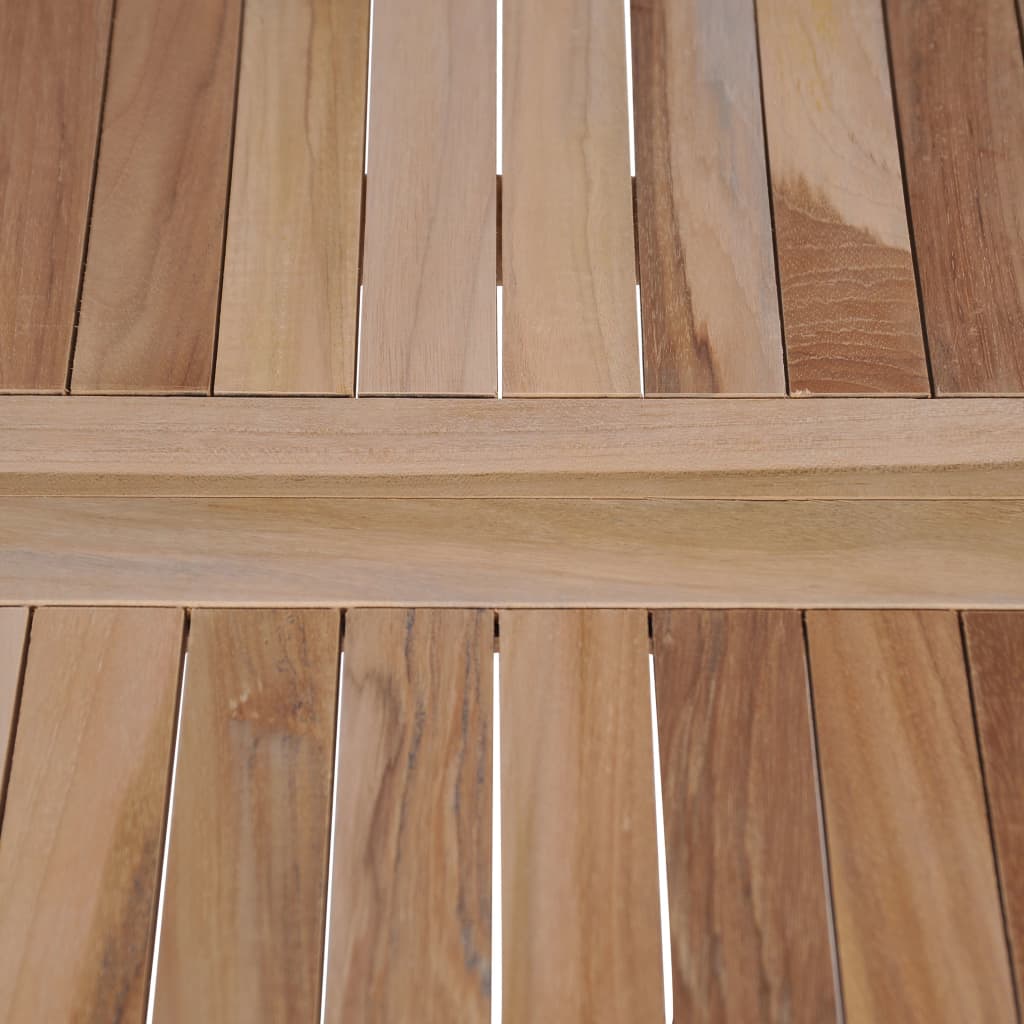vidaXL Mesa plegable de bistró de madera de teca maciza 60x60x65 cm