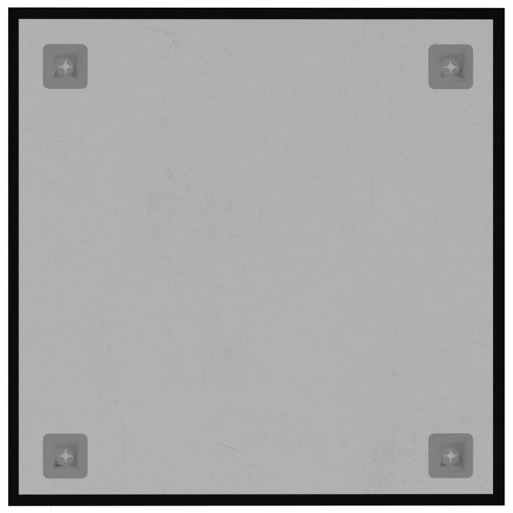 vidaXL Pizarra magnética de pared vidrio templado negro 40x40 cm