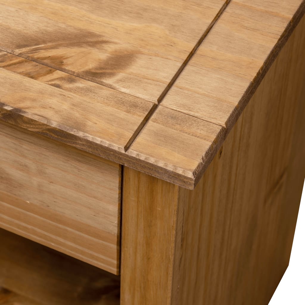 vidaXL Aparador de madera maciza de pino estilo Panamá 46x40x57 cm