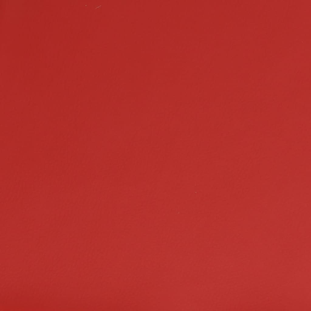 vidaXL Silla comedor giratoria 4 uds cuero sintético rojo vino blanco