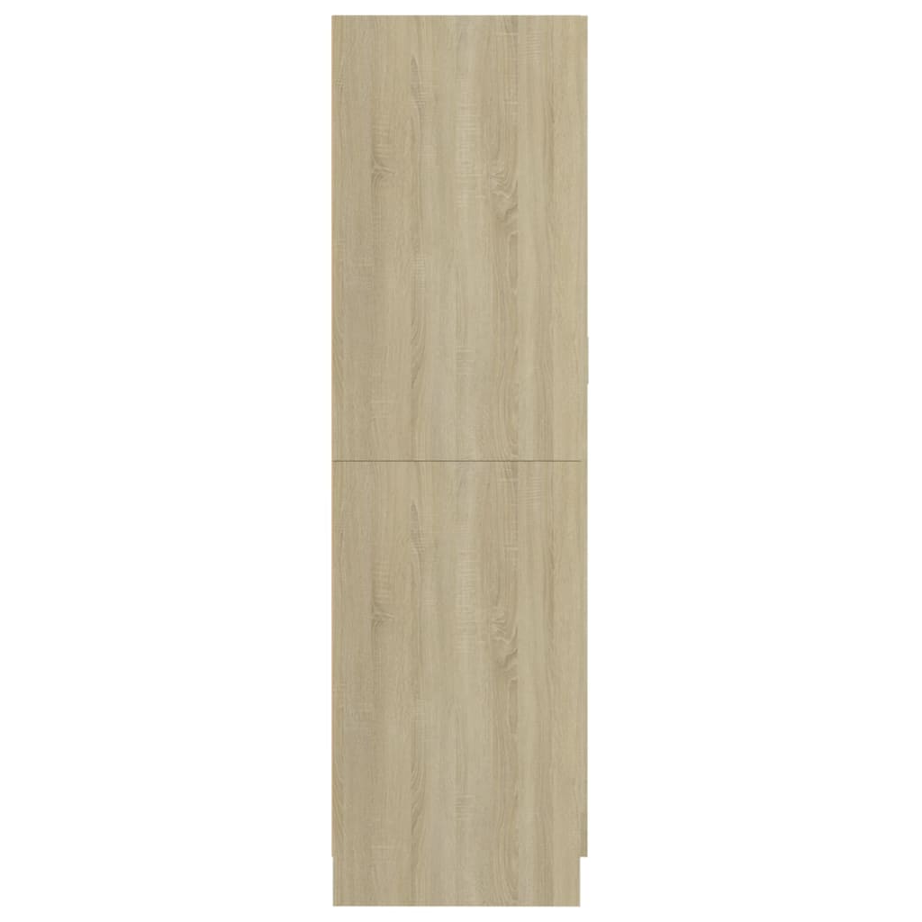 vidaXL Armario de madera contrachapada color roble 82,5x51,5x180 cm