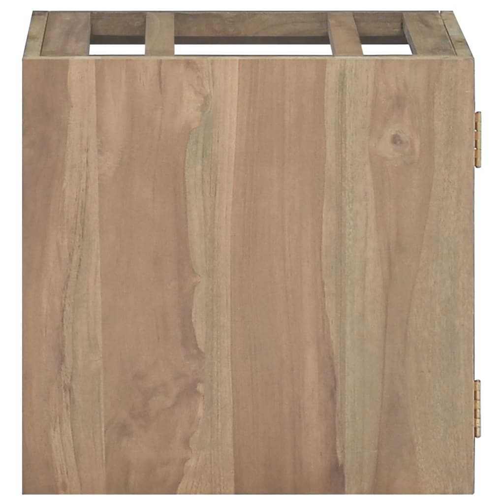 vidaXL Armario de baño de pared madera maciza de teca 46x25,5x40 cm