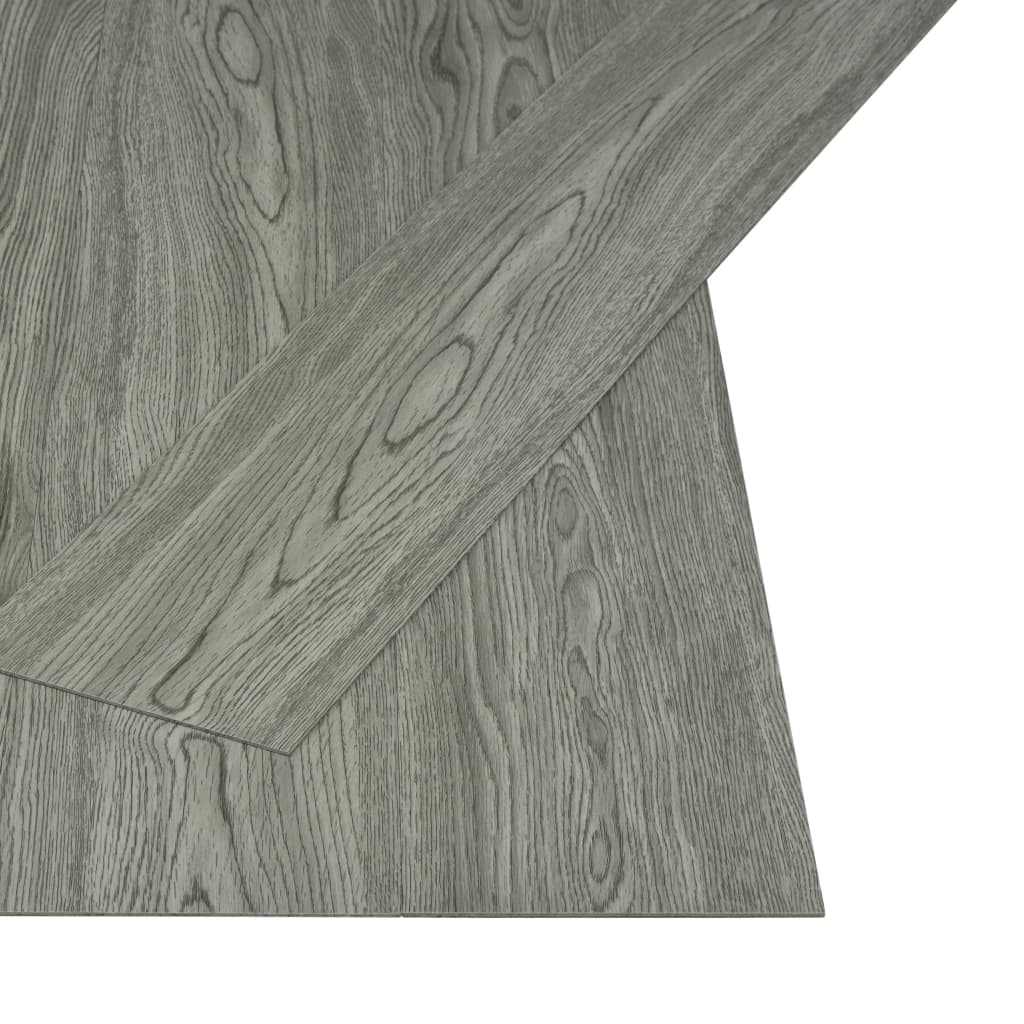 vidaXL Lamas para suelo PVC autoadhesivas 4,46 m² 3 mm gris