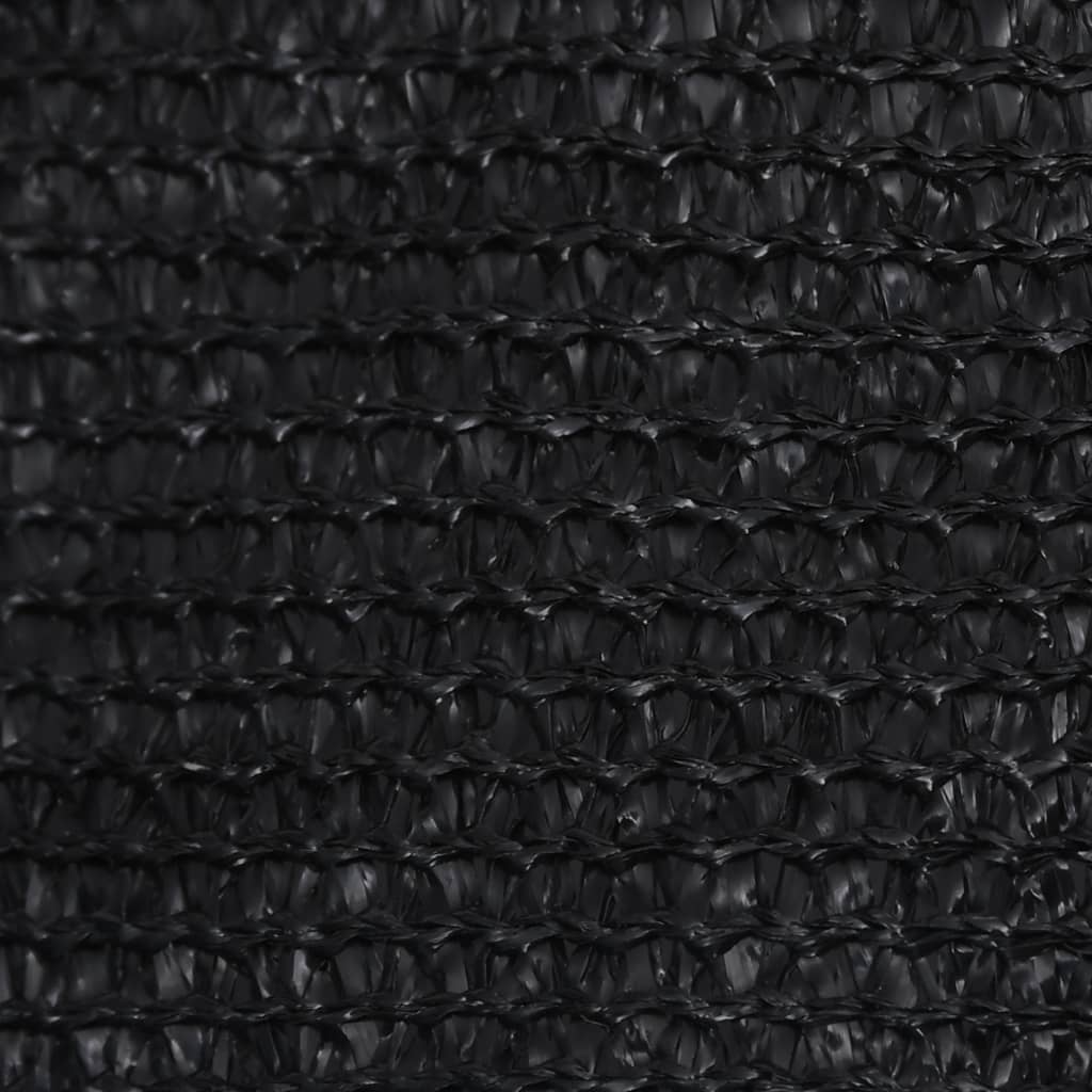 vidaXL Toldo de vela HDPE negro 160 g/m² 4,5x4,5 m