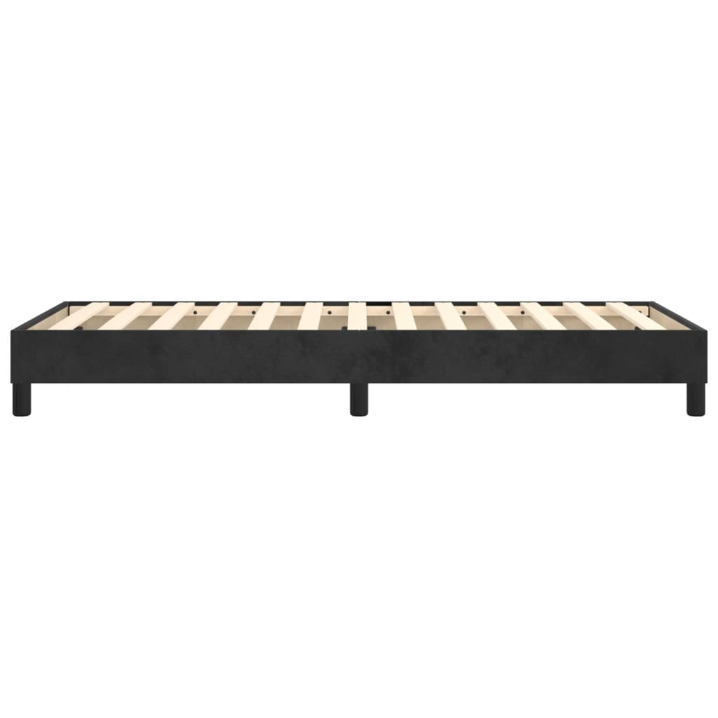 vidaXL Estructura de cama de terciopelo negro 90x190 cm