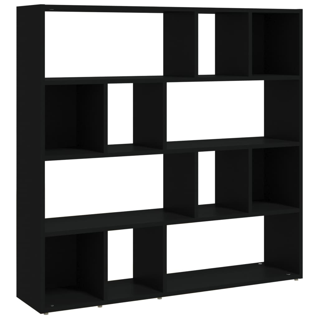 vidaXL Estantería de libros/divisor de espacios negro 105x24x102 cm