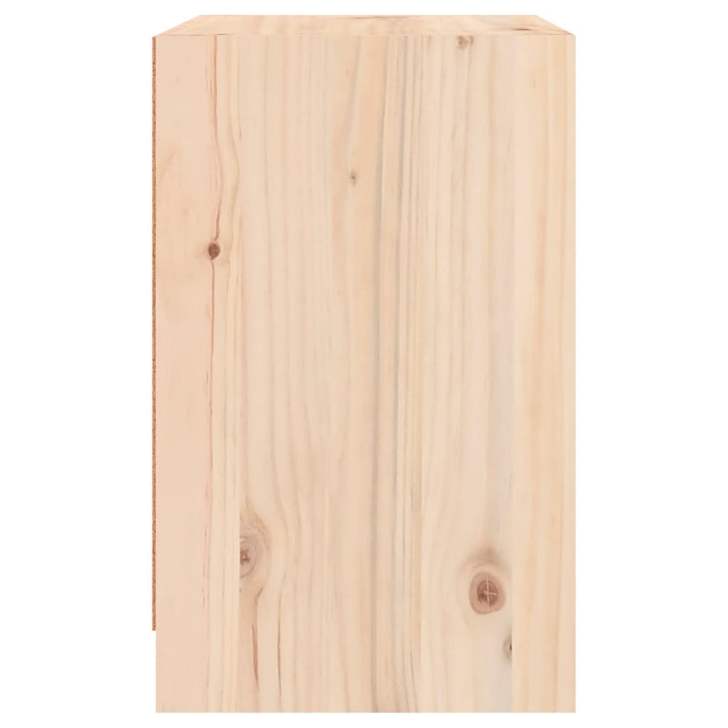 vidaXL Mesita de noche madera maciza de pino 40x31x50 cm