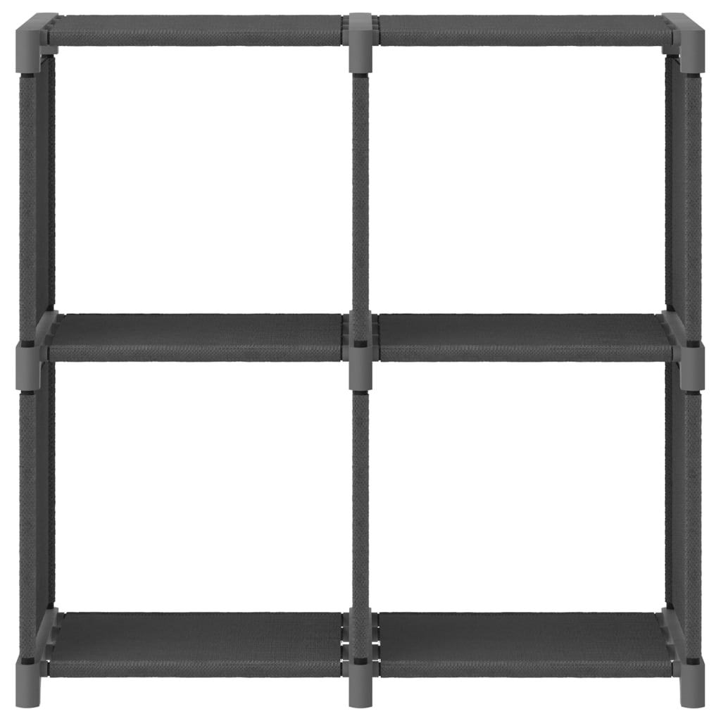 vidaXL Estantería de 4 cubos de tela gris 69x30x72,5 cm