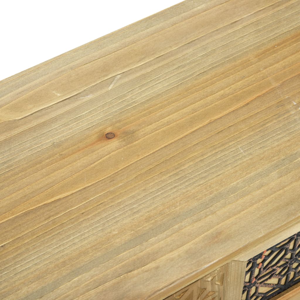 vidaXL Aparador de madera marrón 60x30x56,5 cm