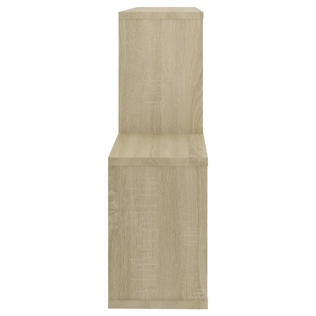 vidaXL Estante de pared madera contrachapada roble Sonoma 100x18x53 cm