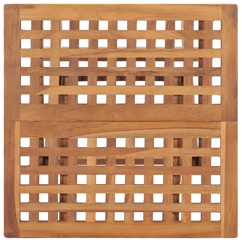 vidaXL Set de comedor de jardín plegable 3 pzas madera maciza de teca