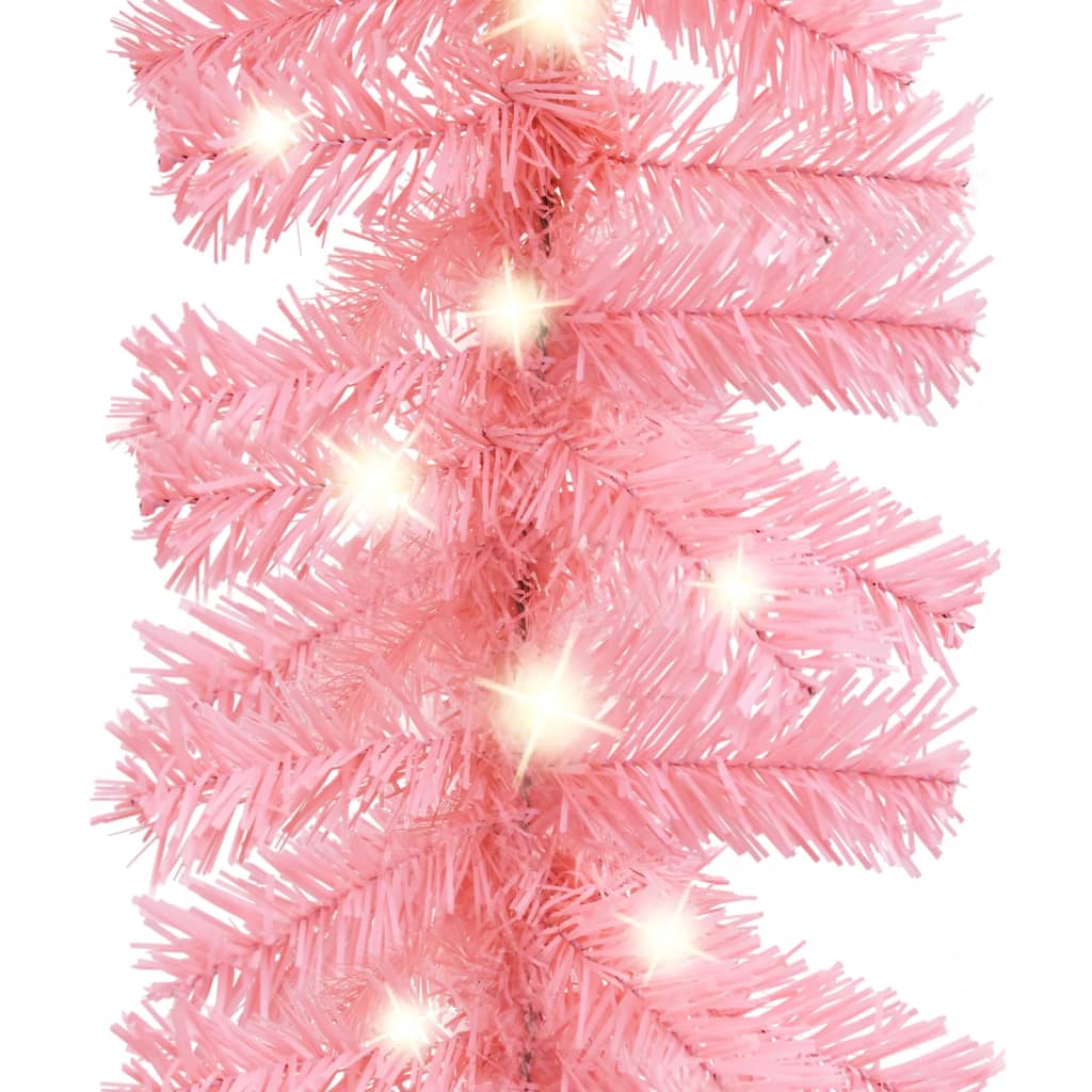 vidaXL Guirnalda de Navidad con luces LED rosa 10 m