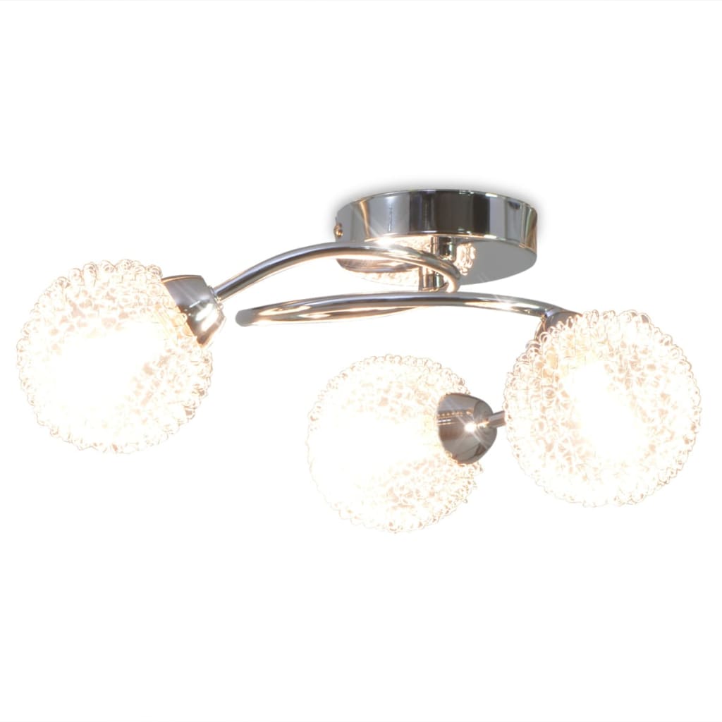 vidaXL Lámpara de techo con 3 bombillas LED G9 120 W