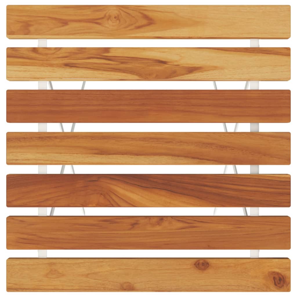 vidaXL Mesa de cafetería plegable madera acacia y acero 55x54x71 cm