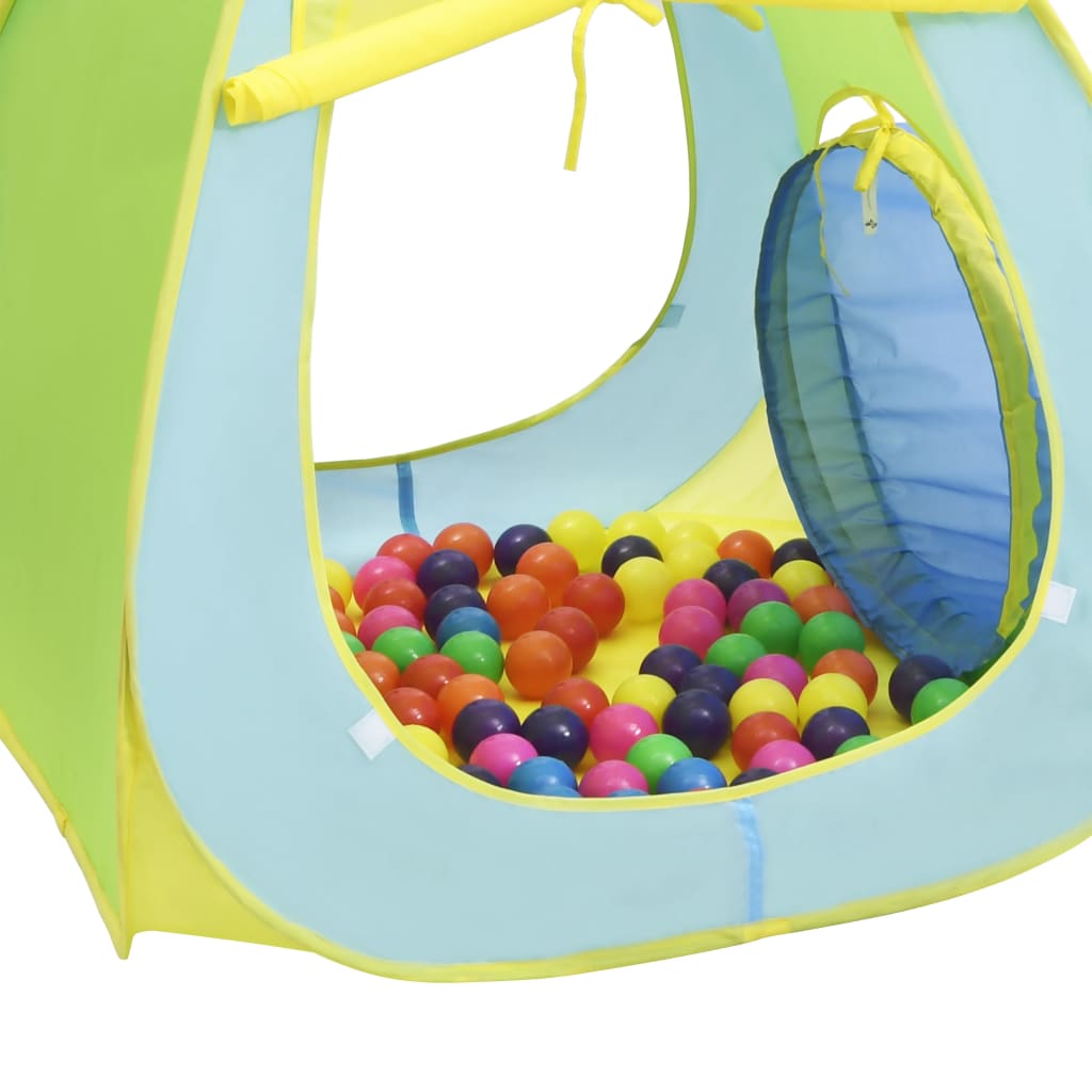 vidaXL Tienda de juegos para niños con 100 bolas multicolor
