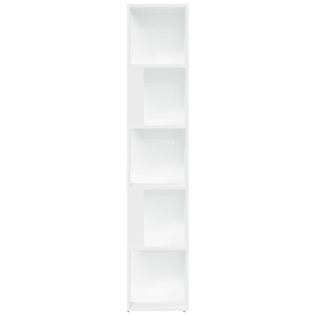 vidaXL Mueble de esquina madera contrachapada blanco 33x33x164,5 cm