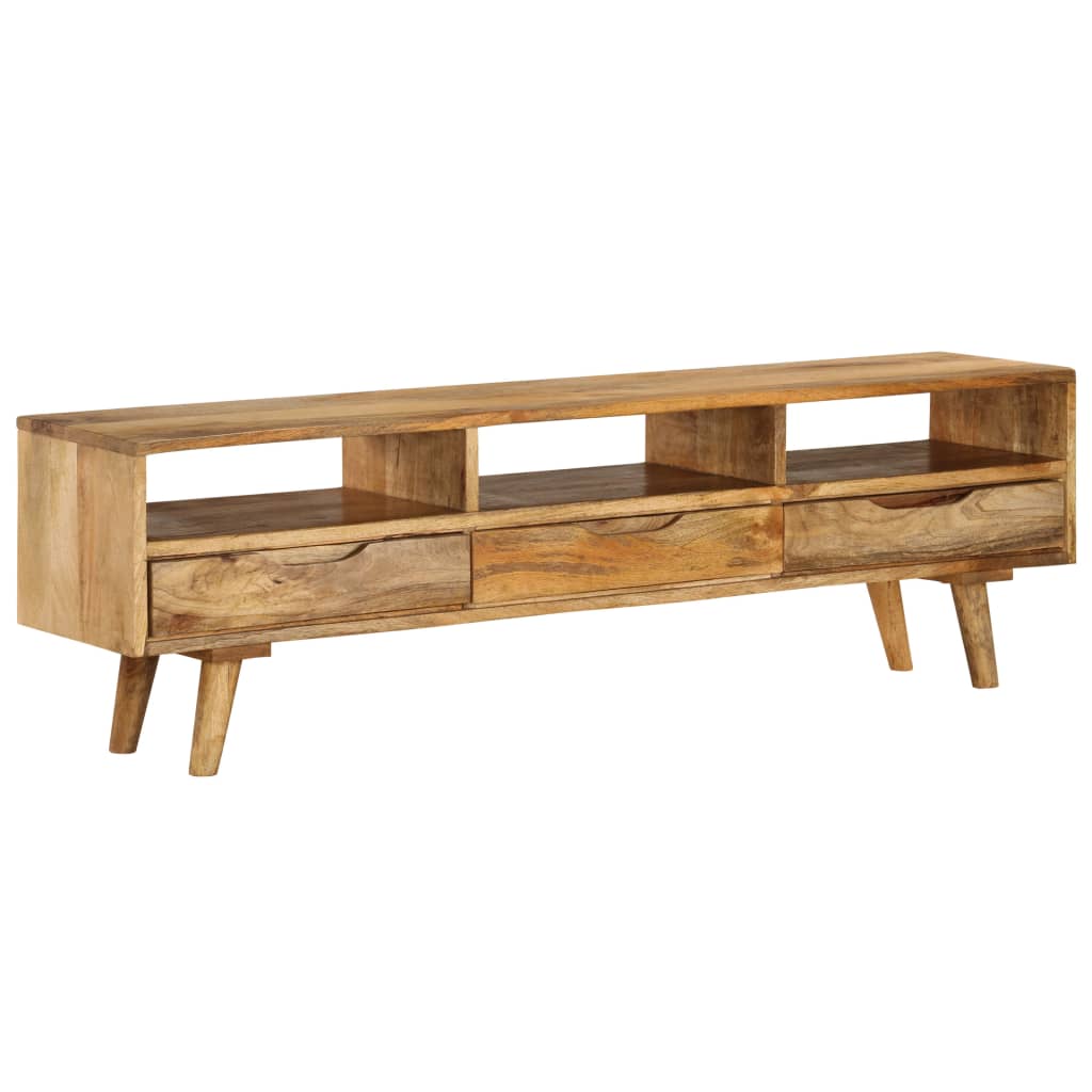 vidaXL Mueble para TV de madera maciza de mango 140x30x41 cm