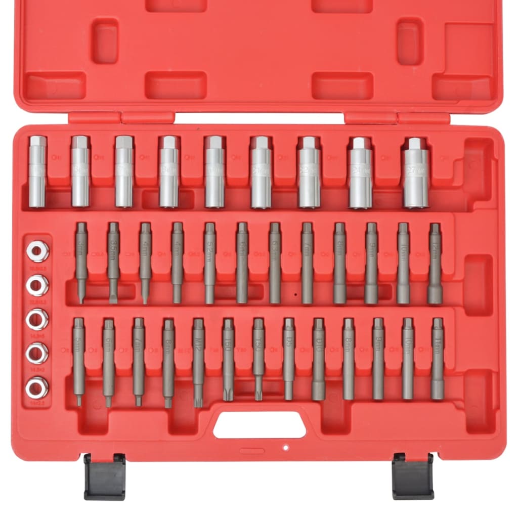 vidaXL Set de herramientas de instalación soportes/impactos 39 piezas