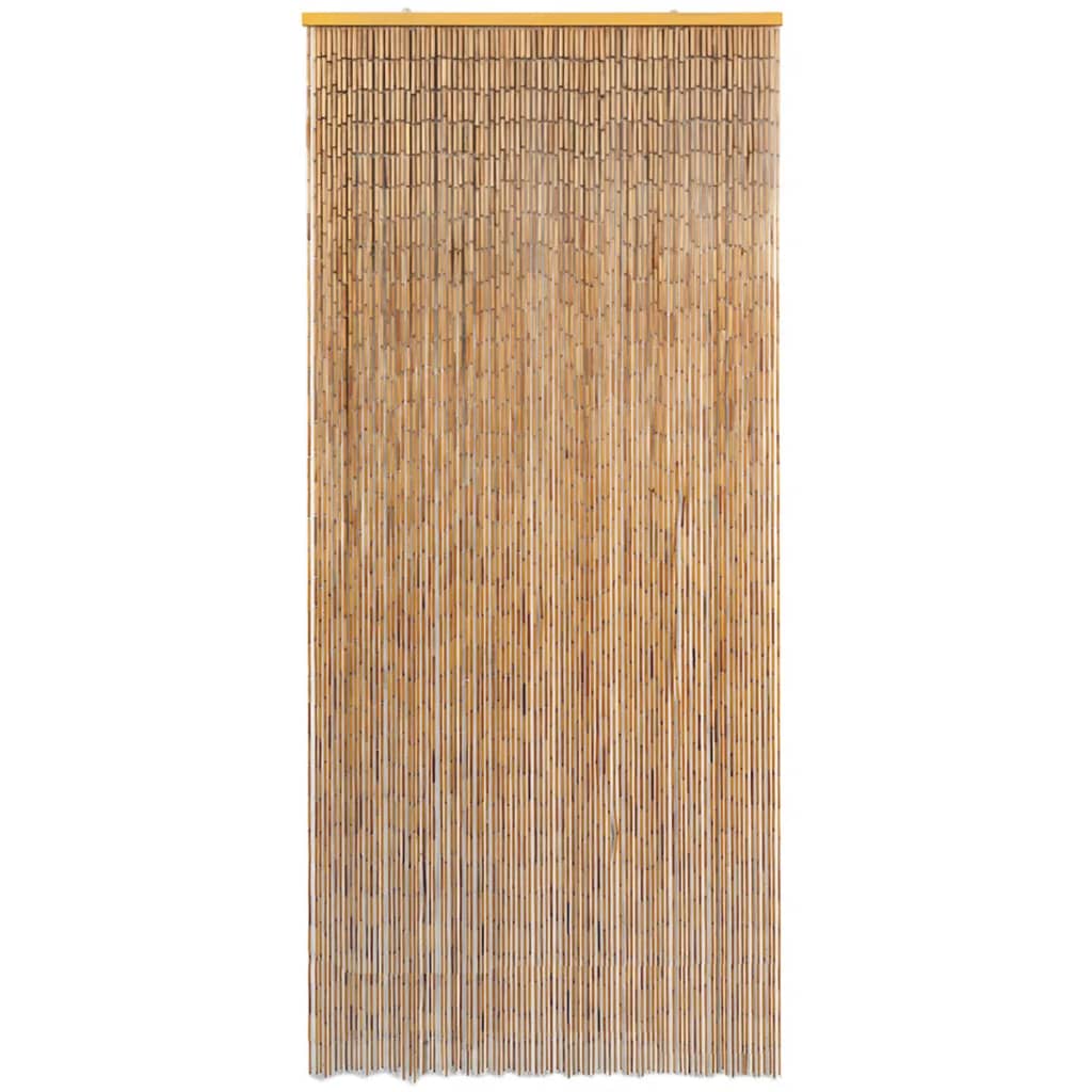 vidaXL Cortina de bambú para puerta contra insectos 90x220 cm