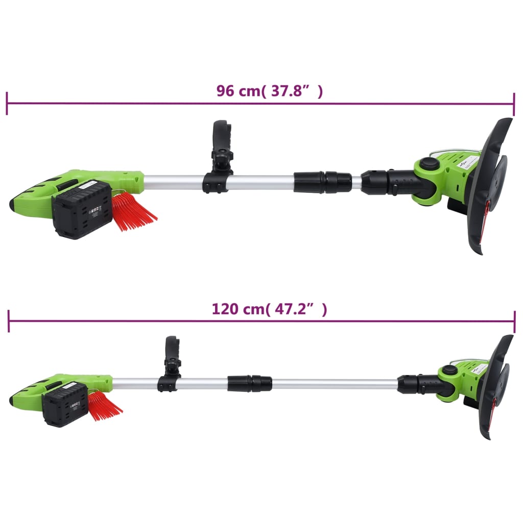 vidaXL Set de herramientas eléctricas de jardín sin cable 3 piezas