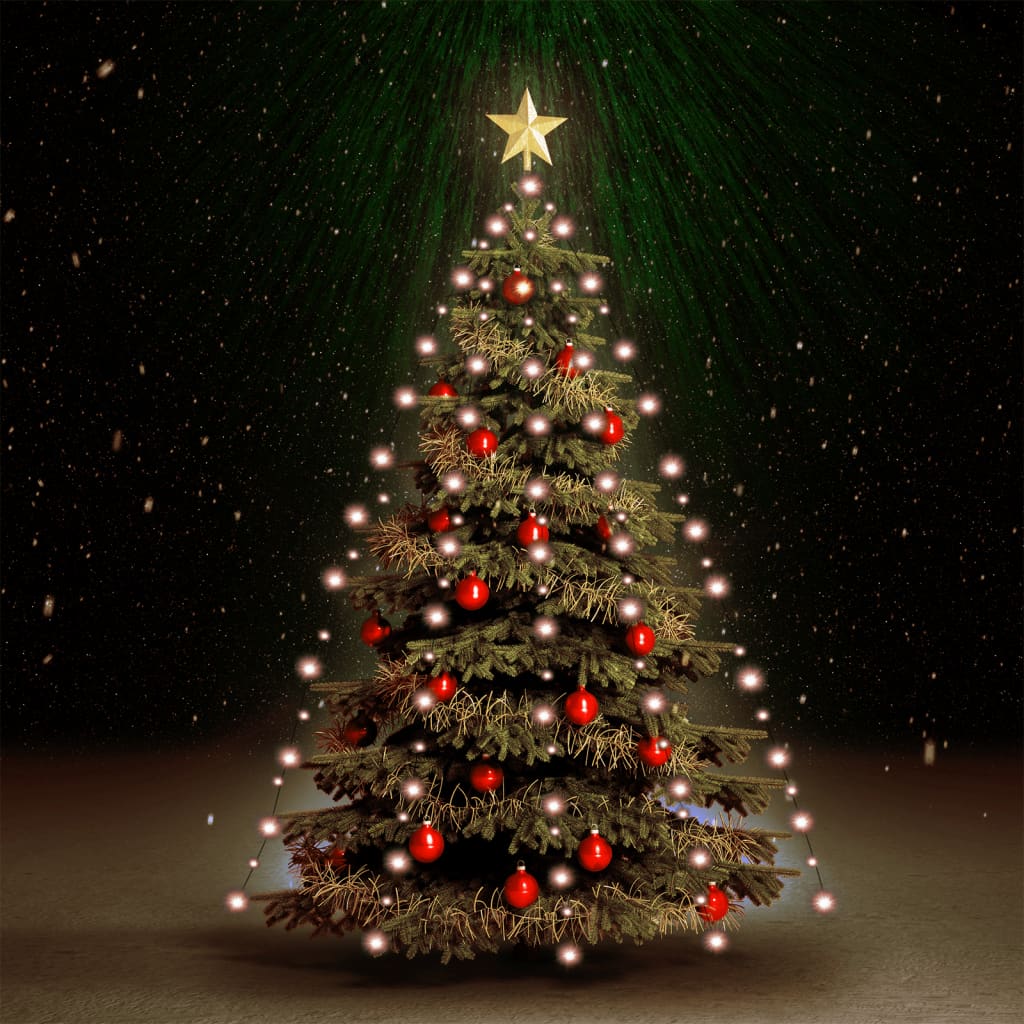 vidaXL Red de luces de árbol de Navidad con 180 LEDs 180 cm