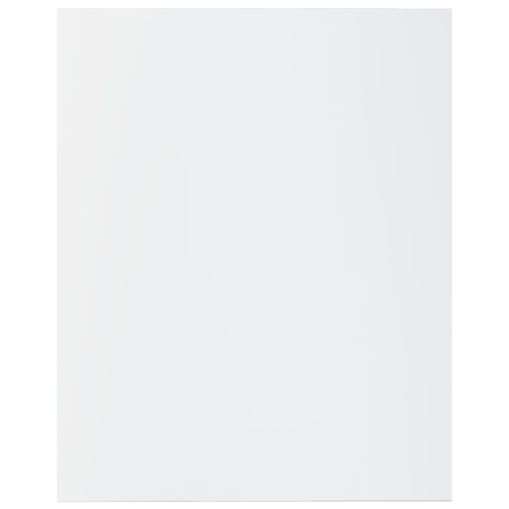 vidaXL Estantes estantería 8 uds aglomerado blanco brillo 40x50x1,5 cm