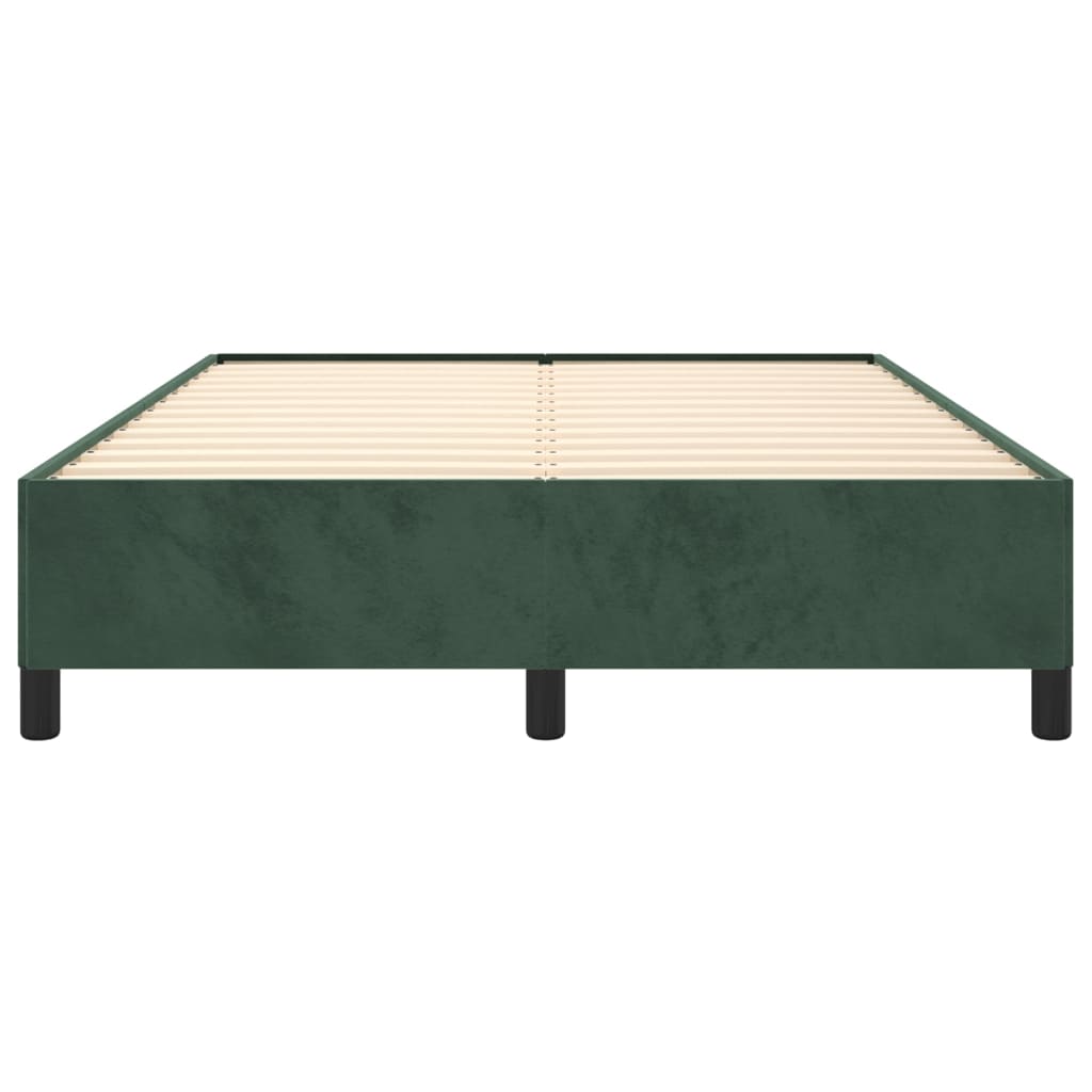 vidaXL Estructura de cama de terciopelo verde 140x190 cm