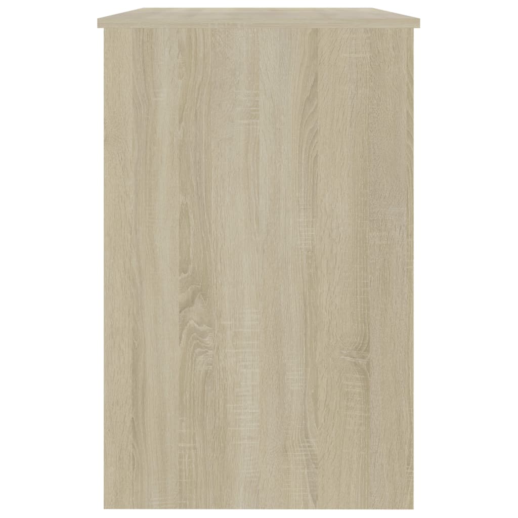 vidaXL Escritorio madera contrachapada color roble Sonoma 100x50x76 cm