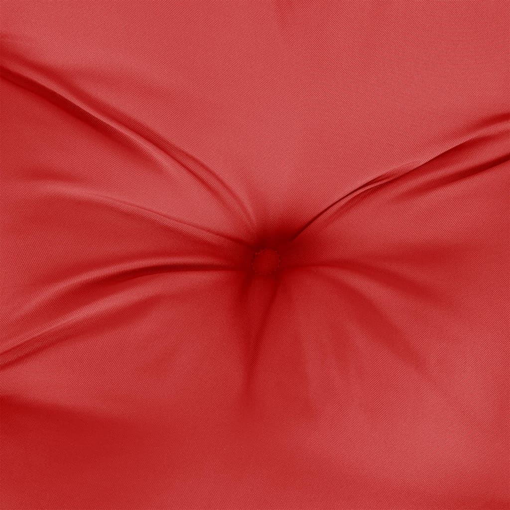 vidaXL Cojín de banco de jardín tela Oxford rojo 110x50x7 cm