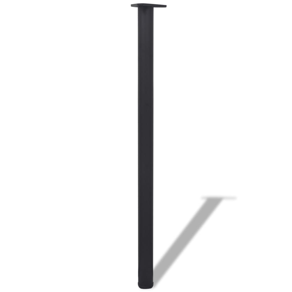 vidaXL Patas de mesa ajustables en 4 alturas negro 1100 mm