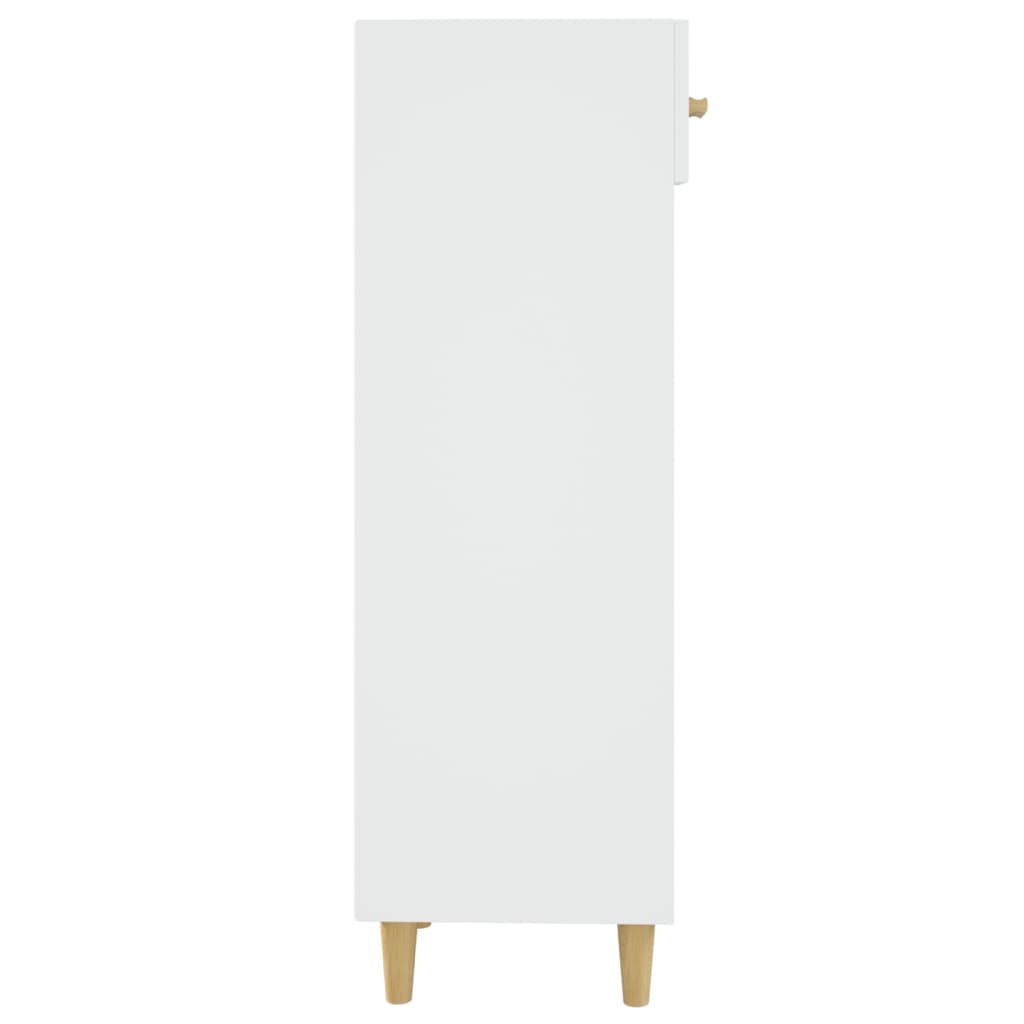 vidaXL Mueble zapatero de madera contrachapada blanco 30x35x105 cm