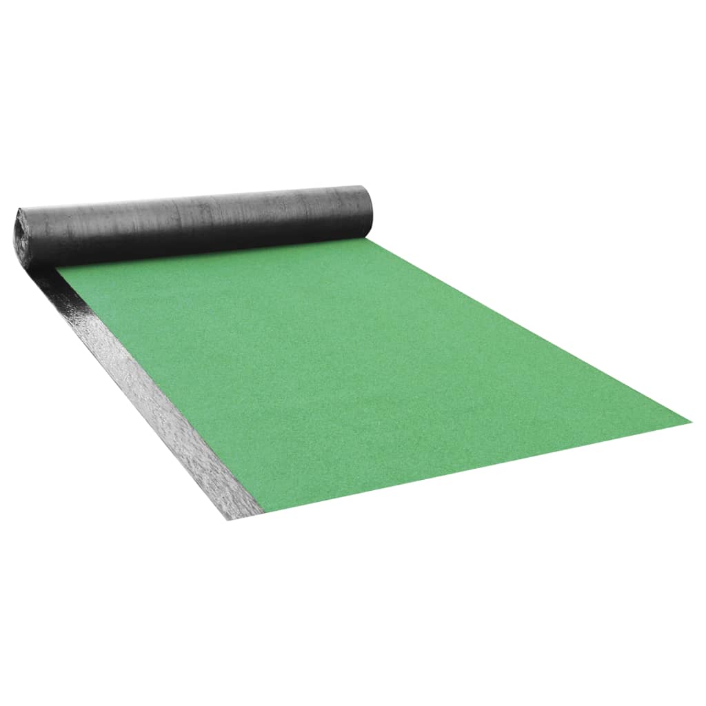 vidaXL Fieltro de betún para techo 1 rollo 5 ㎡ verde