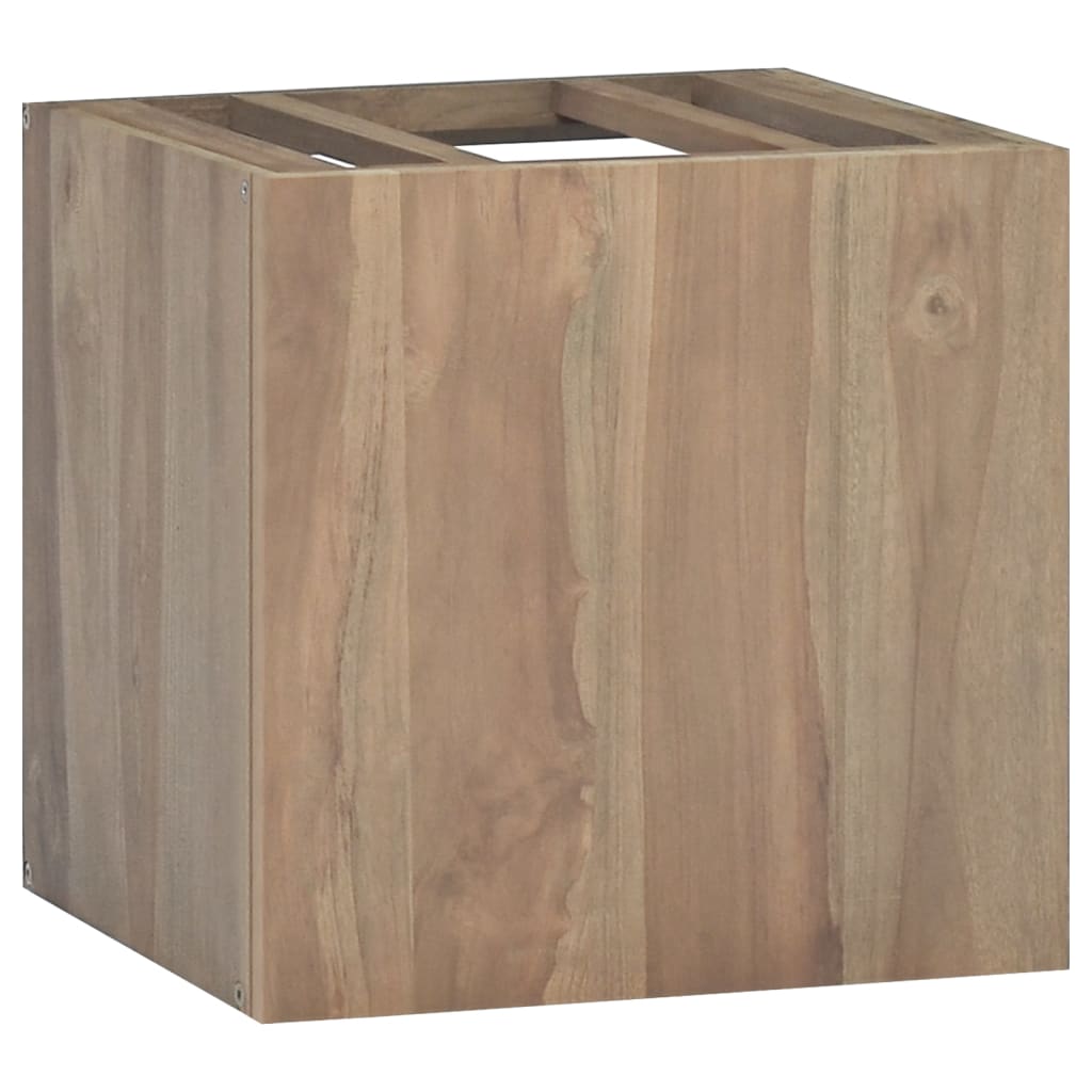 vidaXL Armario de baño de pared madera maciza de teca 46x25,5x40 cm