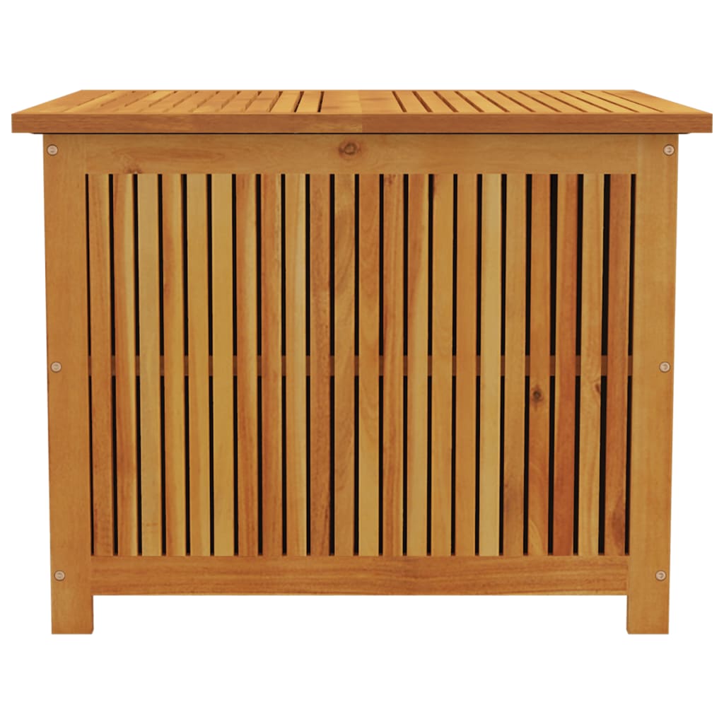 vidaXL Caja de almacenaje de jardín madera maciza acacia 75x75x58 cm