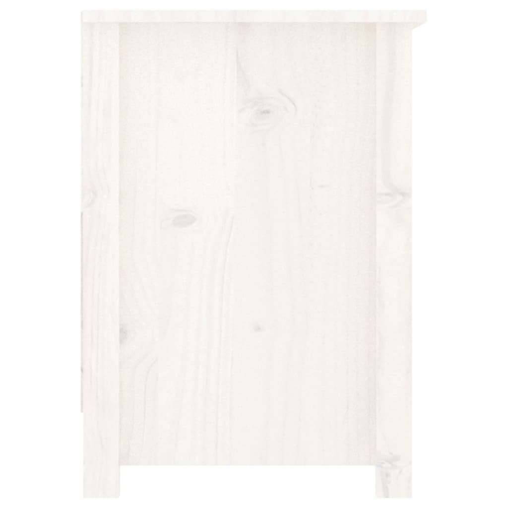 vidaXL Mueble para TV de madera maciza de pino blanco 103x36,5x52 cm