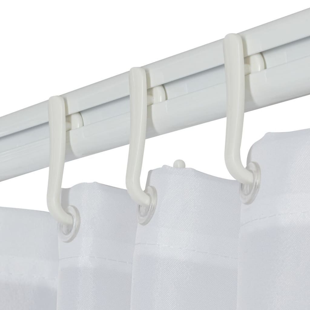 Sealskin Juego de rieles para cortina de ducha Easy-Roll blanco