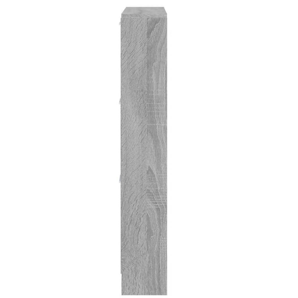 vidaXL Mueble zapatero madera contrachapada gris Sonoma 59x17x108 cm
