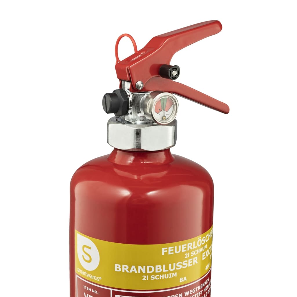 Smartwares Extintor de incendios de químico húmedo FEX-15420 2 L