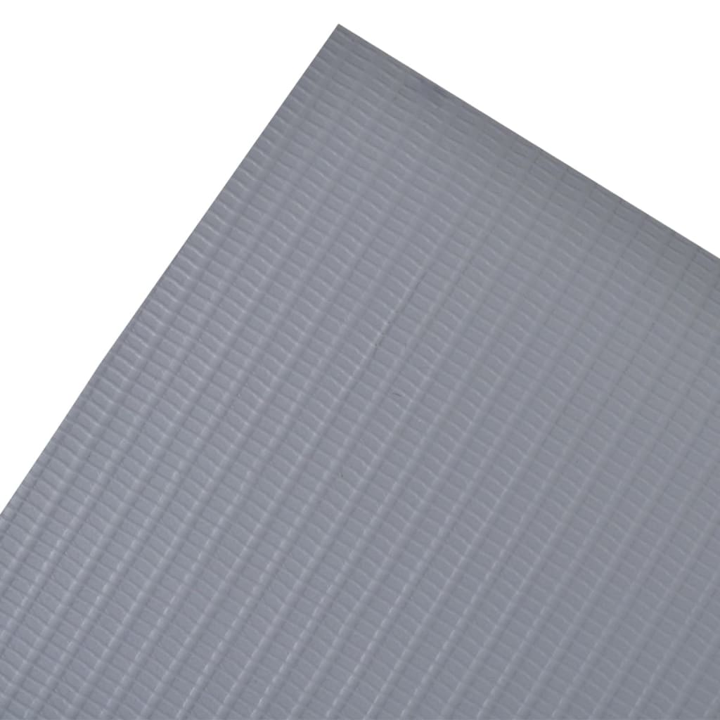 vidaXL Panel de valla de PVC gris claro 70x0,19 m
