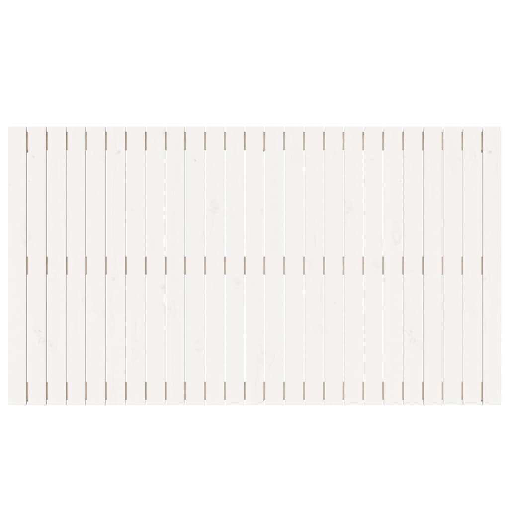 vidaXL Cabecero de cama pared madera maciza pino blanco 159,5x3x90 cm