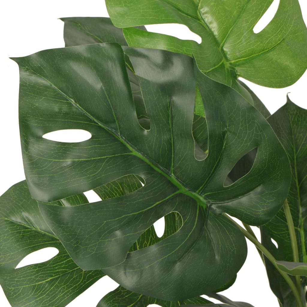 vidaXL Planta de monstera artificial con maceta verde 45 cm