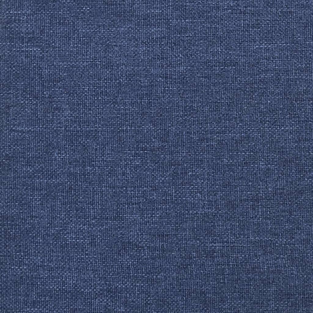 vidaXL Reposapiés de tela azul 45x29,5x35 cm
